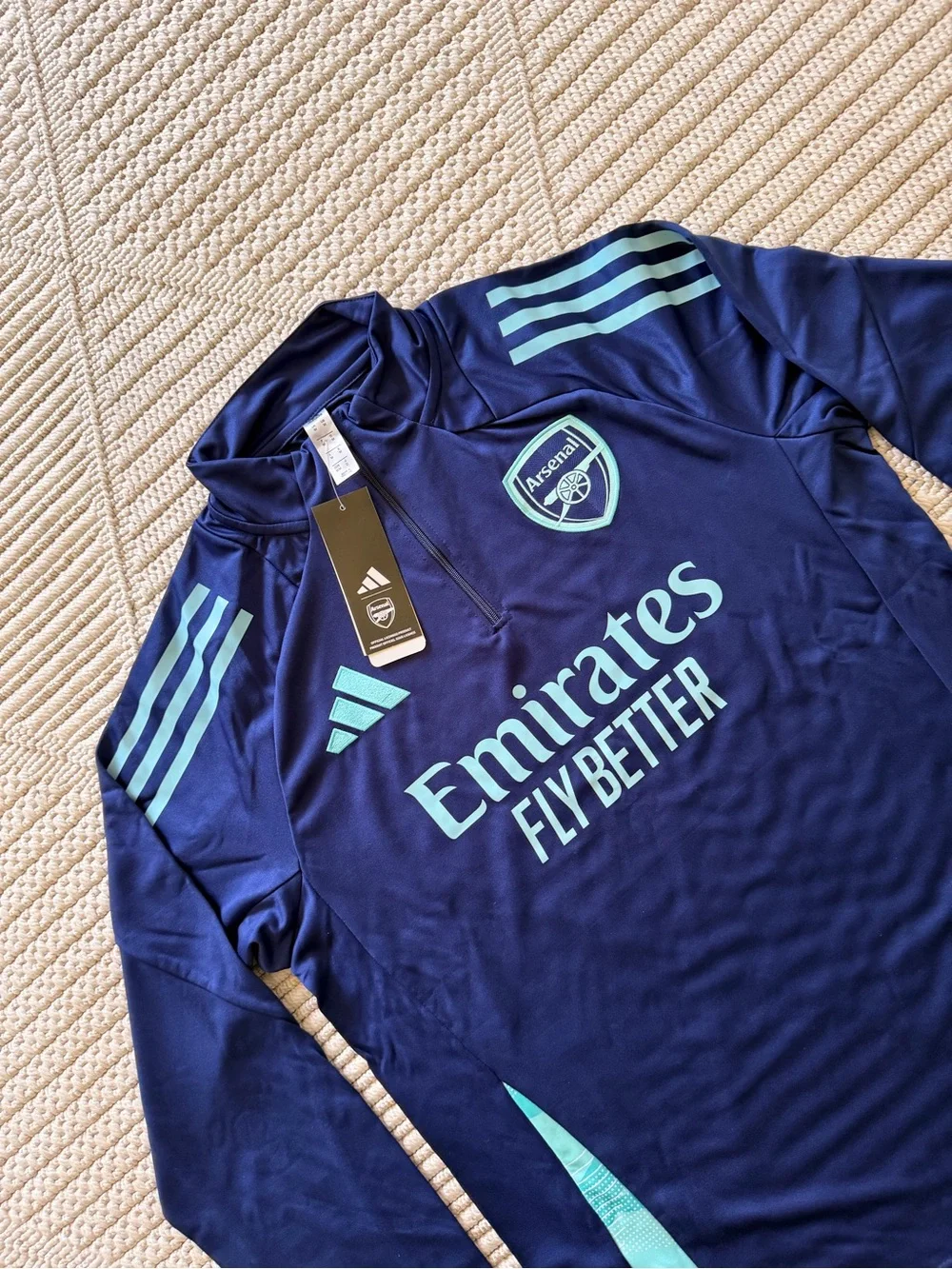 adidas Arsenal Navy and Teal Training Top & Pants Set
